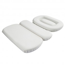 Non-slip Spa Bath Pillow Mat Powerful Suction Cups Thick Foam Bathtub Cushion Soft Shoulder Neck Support for Tub Bathing 3 Panel