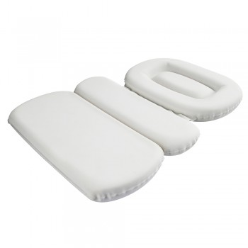 Non-slip Spa Bath Pillow Mat Powerful Suction Cups Thick Foam Bathtub Cushion Soft Shoulder Neck Support for Tub Bathing 3 Panel
