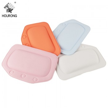 Waterproof Bath Pillows Soft Bathtub Headrest Suction Cup Bath Tub Pillow SPA Back Neck Hold Cushion Gift Bathroom Accessories