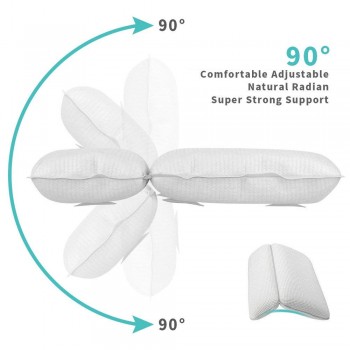 Non Slip Bath Pillow Waterproof Spa Bathtub Pillow Mat Comfort Bath Pillow for Neck Rest Back Support (White)