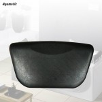 Aqumotic Black Bath Body Pillow Set 1pc White Tub Pillows Luxury Spa Comfortable Quick Dry Soft Pillow for Home Bathroom Care