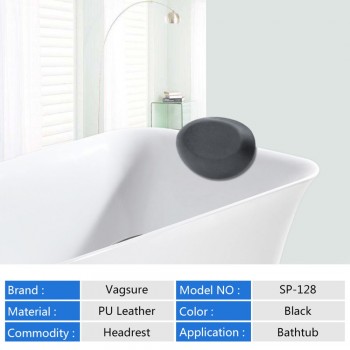 Comfortable Bathtub Pillow PU material SPA Back Neck Holder Bath Pillows Round Headrest Neck Bathtub Pillow Cushion Accessories