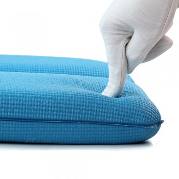 Eco-friendly Non-slip Spa Bathtub Pillow Powerful Suction Cups Soft 2-Panel Design Back Pillow for Bathtub Shoulder Neck Pillow