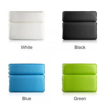 Eco-friendly Non-slip Spa Bathtub Pillow Powerful Suction Cups Soft 2-Panel Design Back Pillow for Bathtub Shoulder Neck Pillow