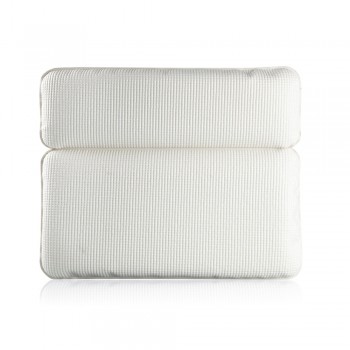 Eco-friendly Non-slip Spa Bathtub Pillow Powerful Suction Cups Soft 2-Panel Design Back Pillow for Bathtub Shoulder Neck Pillow