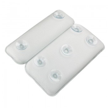 Spa Bath Pillow With Suction Cup Head Shoulder Neck Support Non-Slip Soft Pillows XHC88