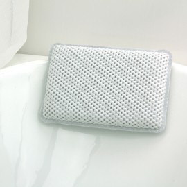 Waterproof Soft PU Bath Pillow Bathtub Spa Pillow Headrest Bathroom Supplies Shoulder Neck Pillow With Silica Gel Suction Cups