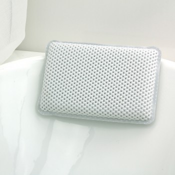 Waterproof Soft PU Bath Pillow Bathtub Spa Pillow Headrest Bathroom Supplies Shoulder Neck Pillow With Silica Gel Suction Cups