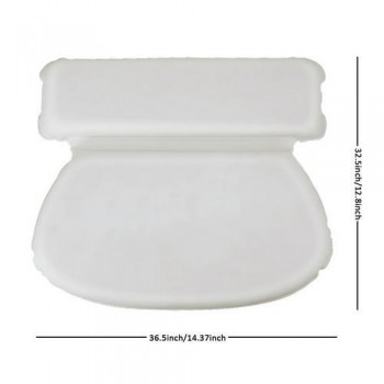 Breathable 3D Mesh Spa Bath Pillow with Suction Cups Neck and Back Support Spa Pillow for Home Hot Tub