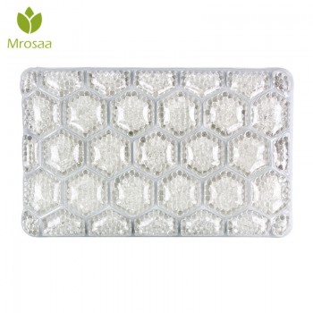 Mrosaa SPA Bath Pillow Waterproof Bathroom Comfortable Bath Pillow PVC Crystal Mud Soft Headrest Suction Cup Bathtub Pillows
