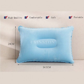 DHL 500pcs Foldable Pillow Outdoor Travel Sleep Pillow Air Inflatable Cushion For Break Rest