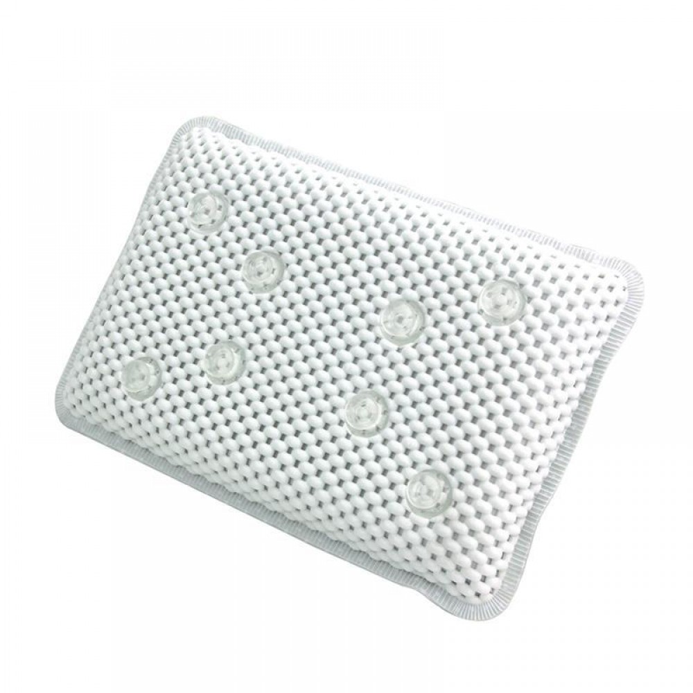 LUOEM PVC Foam Bathtub Pillow Hollow out Bathtub Pad with Non-slip Suction Cups Comfort Head Neck Quick Drying Anti-bacteria