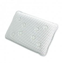 LUOEM PVC Foam Bathtub Pillow Hollow out Bathtub Pad with Non-slip Suction Cups Comfort Head Neck Quick Drying Anti-bacteria