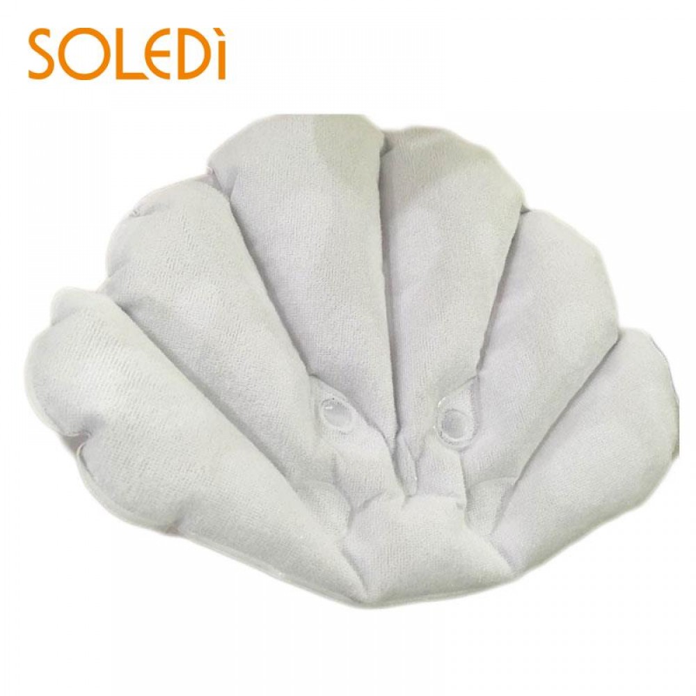 Bathroom Inflatable Bath Spa Pillow Head Back Neck Cushion Bathtub Relaxing T
