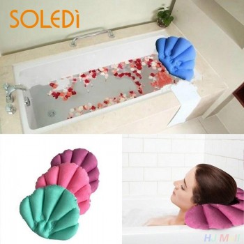 Bathroom Inflatable Bath Spa Pillow Head Back Neck Cushion Bathtub Relaxing T
