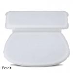 The Original Premium Spa Bath Pillow with 7 Suction Cups FREE Bonus Bath Puff 36.5cmx32.5cm 4cmThick Luxury Design, Quick Dry