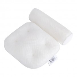 3D Mesh Spa Non-Slip Cushioned Bath Tub Spa Pillow Bathtub with Suction Cups Pillows with Suction Cups for Neck and Back