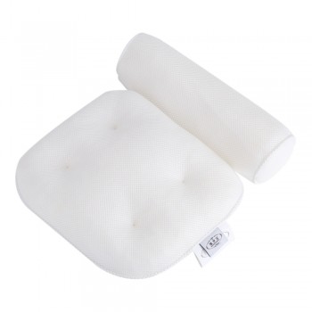 3D Mesh Spa Non-Slip Cushioned Bath Tub Spa Pillow Bathtub with Suction Cups Pillows with Suction Cups for Neck and Back