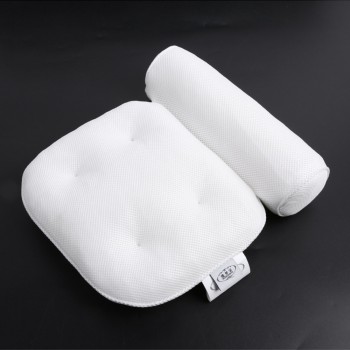 3D Mesh Spa Non-Slip Cushioned Bath Tub Spa Pillow Bathtub with Suction Cups Pillows with Suction Cups for Neck and Back