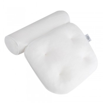 3D Mesh Spa Non-Slip Cushioned Bath Tub Spa Pillow Bathtub with Suction Cups Pillows with Suction Cups for Neck and Back