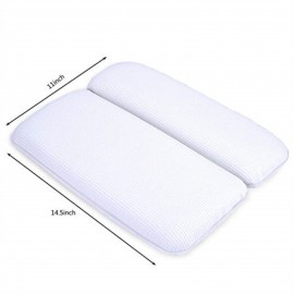 Bath Pillow, Non Slip Bathtub Pillow Home Spa Bath Pillow with A Silicone Tub Stopper-Comfort Neck Rest Back Support Bat ev