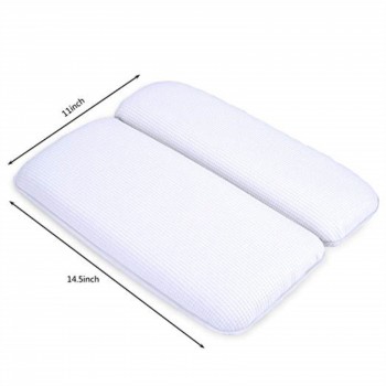 Bath Pillow, Non Slip Bathtub Pillow Home Spa Bath Pillow with A Silicone Tub Stopper-Comfort Neck Rest Back Support Bat ev