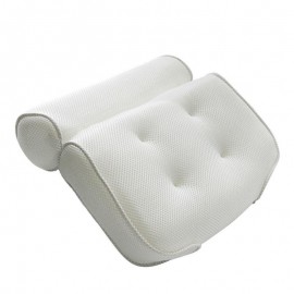 3D Mesh Spa Non-Slip Cushioned Bath Tub Spa Pillow Bathtub Head Rest Pillow With Suction Cups For Neck And Back Bathroom Supply