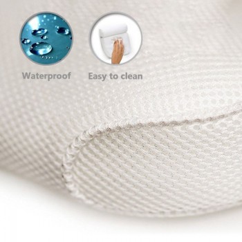 1 Pcs Anti-slip 3D SPA Breathable Home Bath Pillow Head Neck Rest Relax 4 Suction Cup WXV Sale