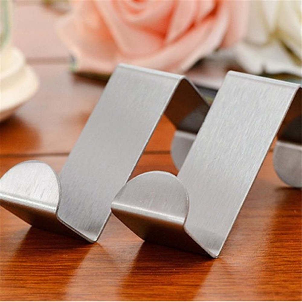 2018 Bathroom Accessories Home amp; Living  2PC Door Hook Stainless Kitchen Cabinet Clothes Hanger