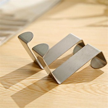 2018 Bathroom Accessories Home amp; Living  2PC Door Hook Stainless Kitchen Cabinet Clothes Hanger