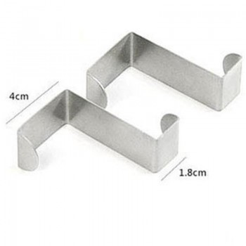 2018 Bathroom Accessories Home amp; Living  2PC Door Hook Stainless Kitchen Cabinet Clothes Hanger