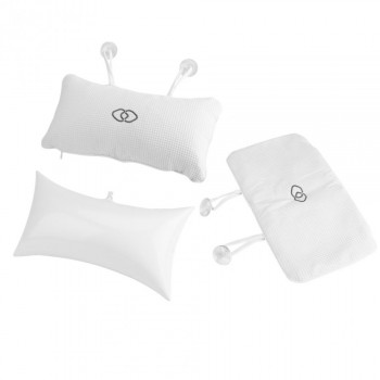 Top Quality  Non-slip Bathtub Spa Pillow Bath Cushion with Suction Cups Head Neck Support Accessories