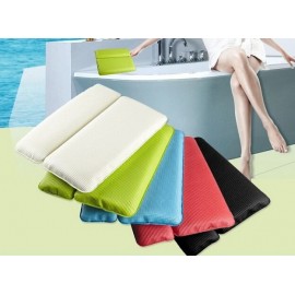 1Pc Hotel Home Bathroom Supply PVC Square Shape Foaming Waterproof Bath Pillows Cushion Blue/Green/Red Free Shipping