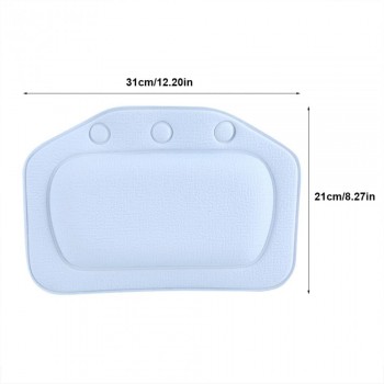 Soft Foam Padded Spa Bath Pillow Tub Headrest Head Neck Back Suction Cup Bathtub Soft Pillows Bathroom Products
