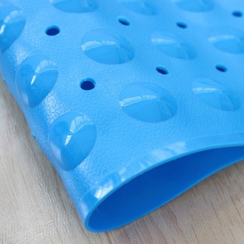 40 * 100cm Bathroom Environmental Protection PVC Bathtub Anti-skid Pad Strong Suction Cup Antibacterial Rectangular Bathtub Mat