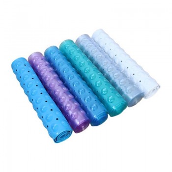 40 * 100cm Bathroom Environmental Protection PVC Bathtub Anti-skid Pad Strong Suction Cup Antibacterial Rectangular Bathtub Mat