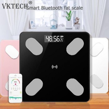 Bluetooth Body Fat Scale - Smart BMI Scale Digital Bathroom Wireless Weight Scale Body Composition Analyzer with Smartphone App
