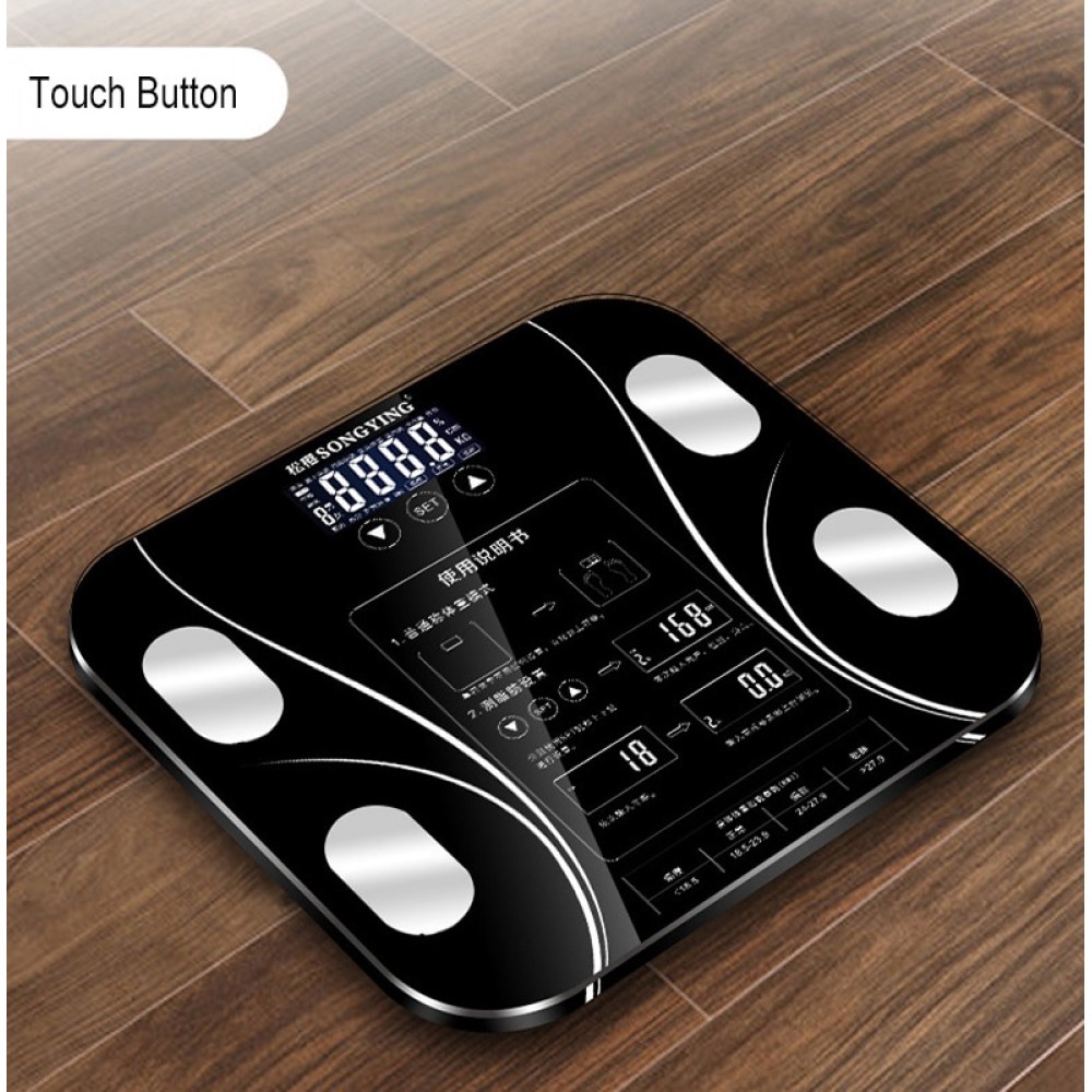 Hot 13 Body Index Electronic Smart Weighing Scales Bathroom Body Fat bmi Scale Digital Human Weight Mi Scales Floor lcd display