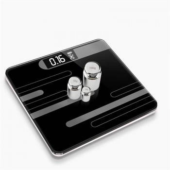 Mrosaa Bathroom Floor Body Scale Glass Smart Electronic Scales USB Charging LCD Display Body Weighing Digital Weight Scale