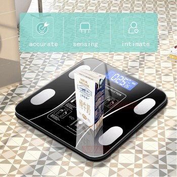 AIWILL Household LED Digital Weight Bathroom Balance Bluetooth Android or IOS Body Fat Scale Floor Scientific Smart Electronic