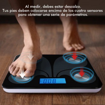 Electronic Weight Bathroom Balance bluetooth LED Digital Body Fat Scale Bathroom Wireless Weight Scale Body Composition Analyzer
