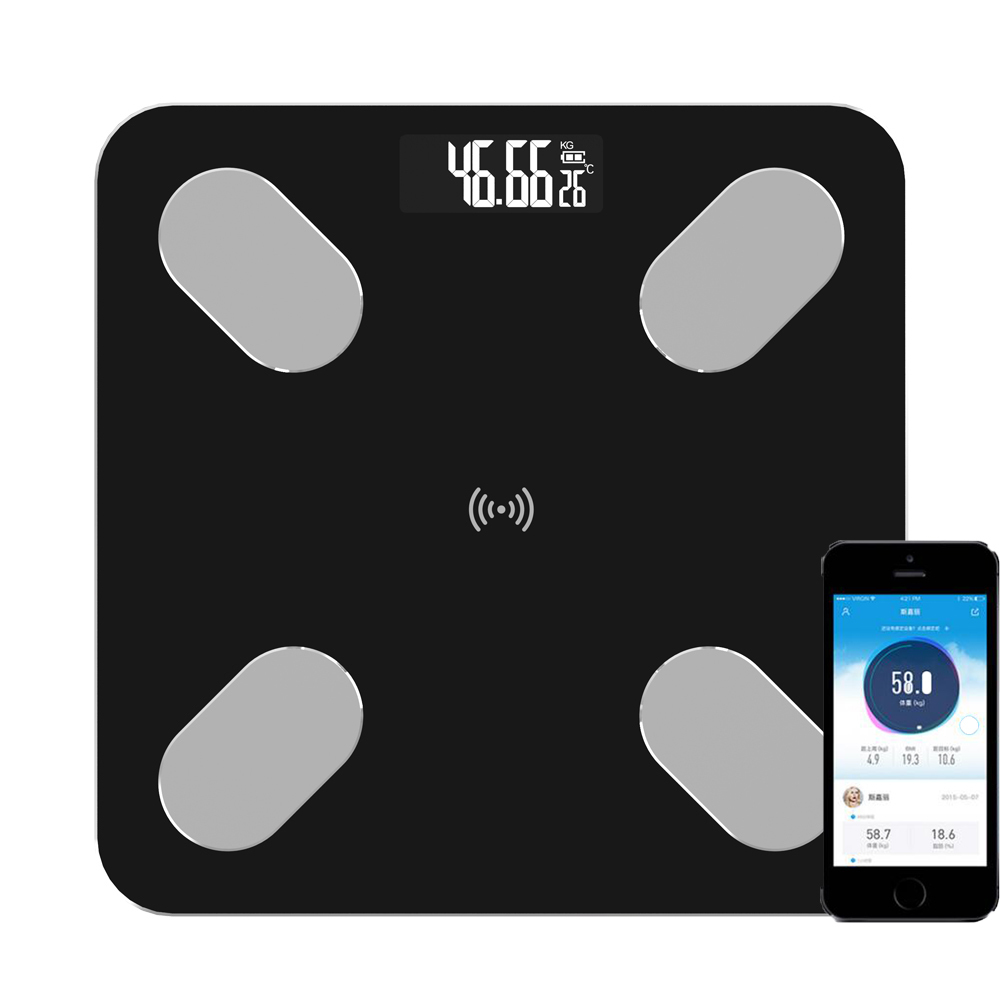 Bluetooth Body Fat Scale - Smart BMI Scale Digital Bathroom Wireless Weight Scale, Body Composition Analyzer with Smartphone App