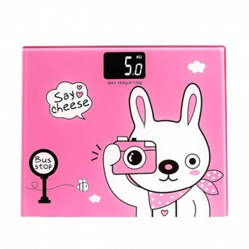 Digital Body Weight Measurement Bathroom Scale Balance Scale Glass Top Backlit Display Precision Measurements(Yellow)