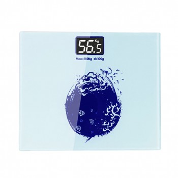 Digital Body Weight Measurement Bathroom Scale Balance Scale Glass Top Backlit Display Precision Measurements(Yellow)