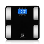 Excelvan Smart Touch Weight Measure 400lb/0.1kg Digital Scale Track Body Weight BMI Fat Water Calories Muscle Bone Mass Bathroom