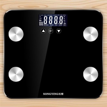 Electronic Digital Scale Glass Smart Weight Balance Bariatric BMI Fat Water Calories Muscle Bone LCD Bathroom Scales 180KG/50G