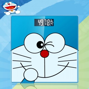 Cute Cartoon Doraemon Smart Bathroom Personal Electronic Scales Household Digital Weight Floor Body Fat Scale LCD HD Display