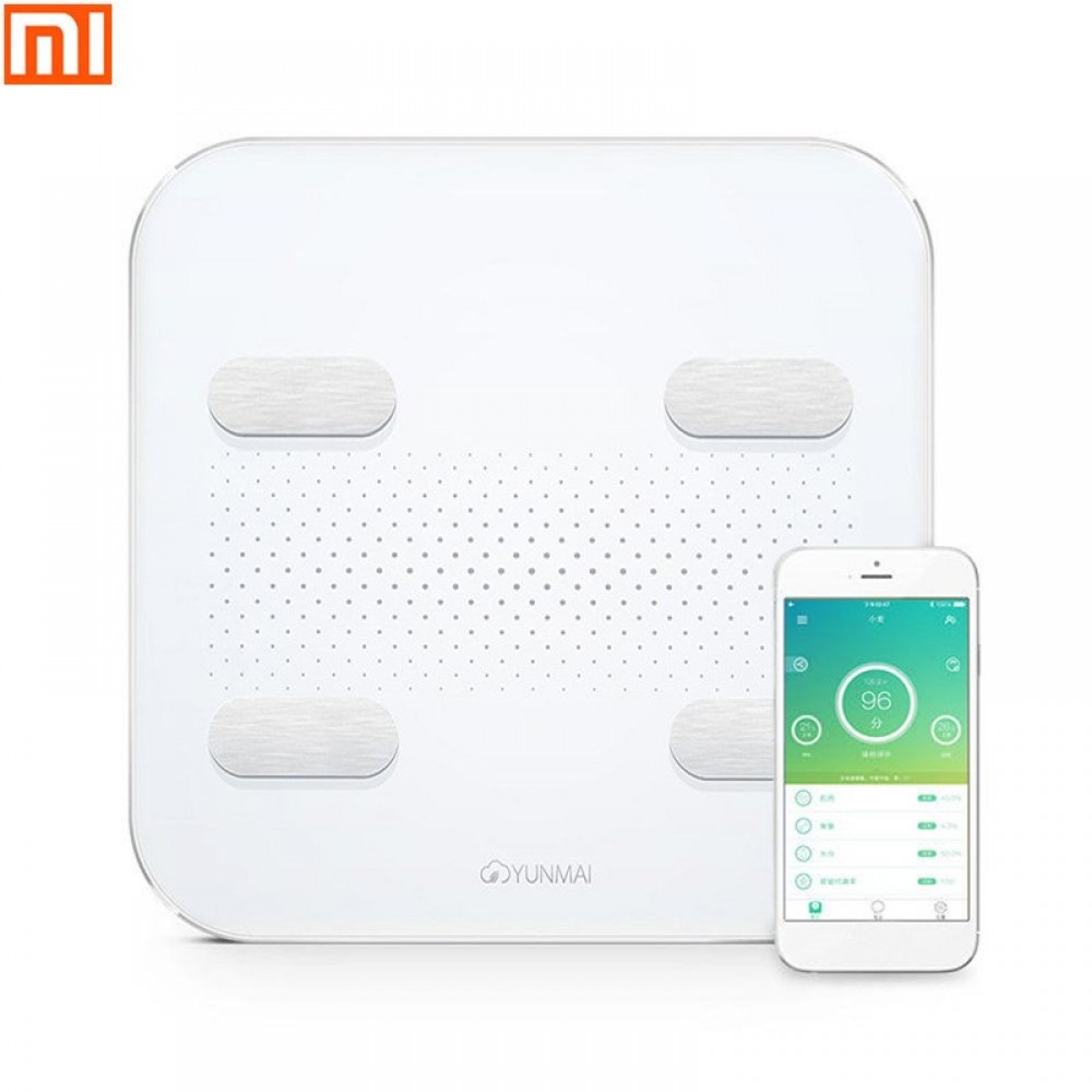 XIAOMI YUNMAI Intelligent Bluetooth Body Fat Scale Smart APP Fat Weight Scale LED Display USB Charging Support Android And IOS