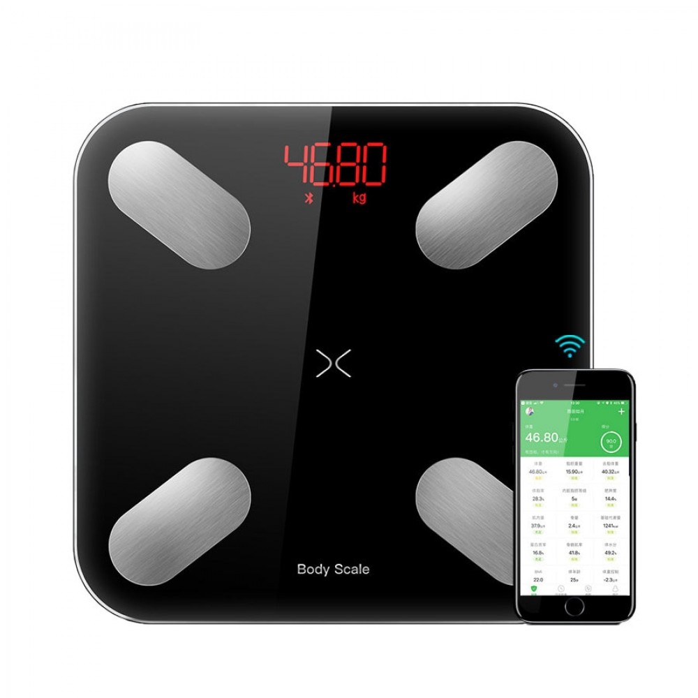 2019 Hot Smart Bathroom Weight Scale Floor Household Human Body Fat Mi Scale bmi Digital weighing Scales Bluetooth Weegschaal