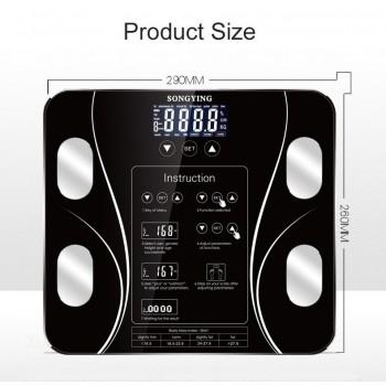 Hot Bathroom Weight Scales Floor Weegschaal Smart Body Fat Mi Scale Digital Weighing bmi Scale Balance Electronique 13 Body Data